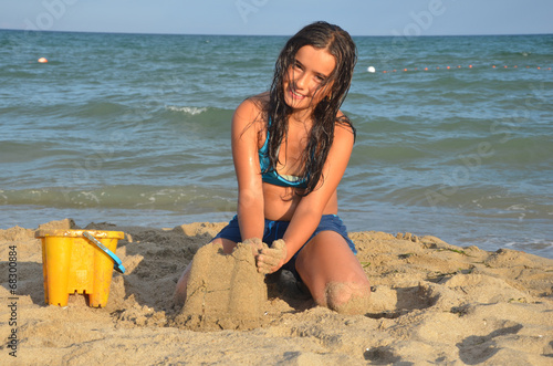 Mädchen am Strand