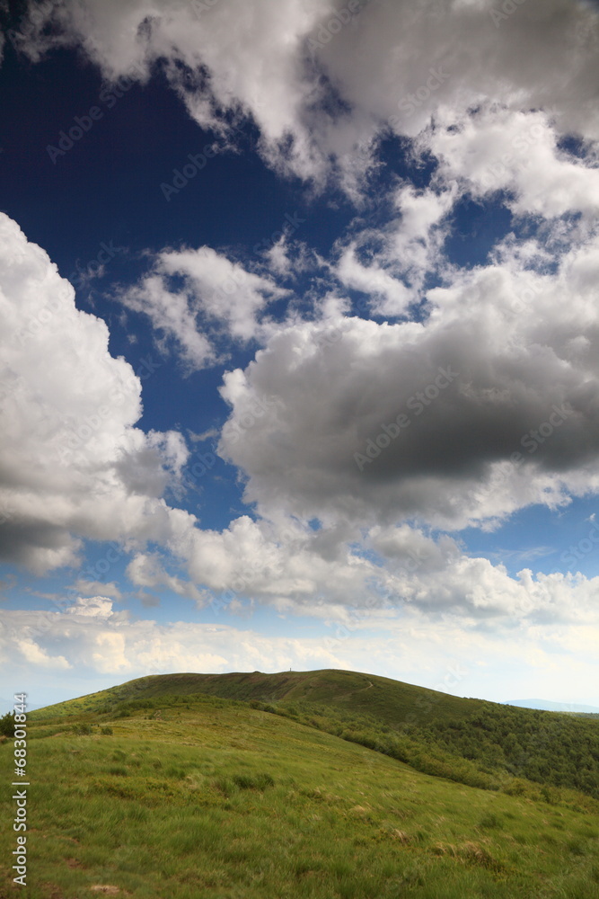 Nature. Green mountain landscape in the summer Nature. Green mountain landscape in the summer