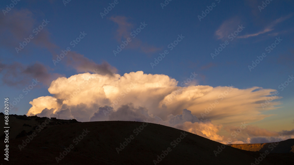 Gewitter im Gebirge Teneriffas