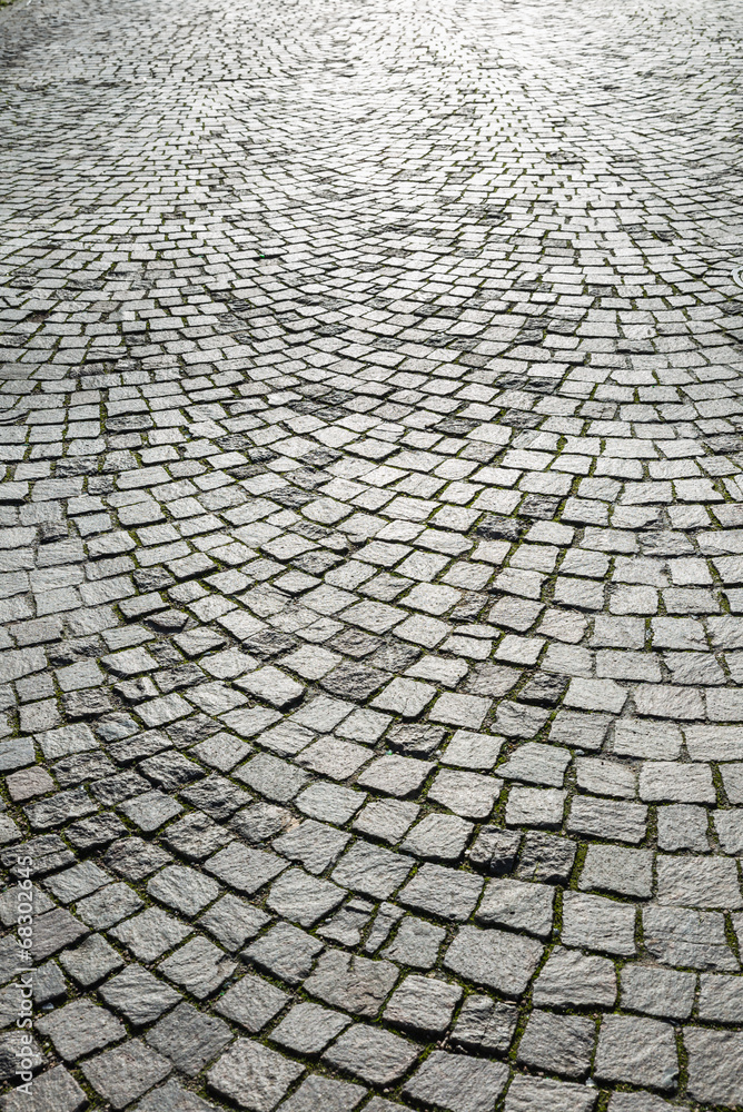 The pattern walkway made of stone as background