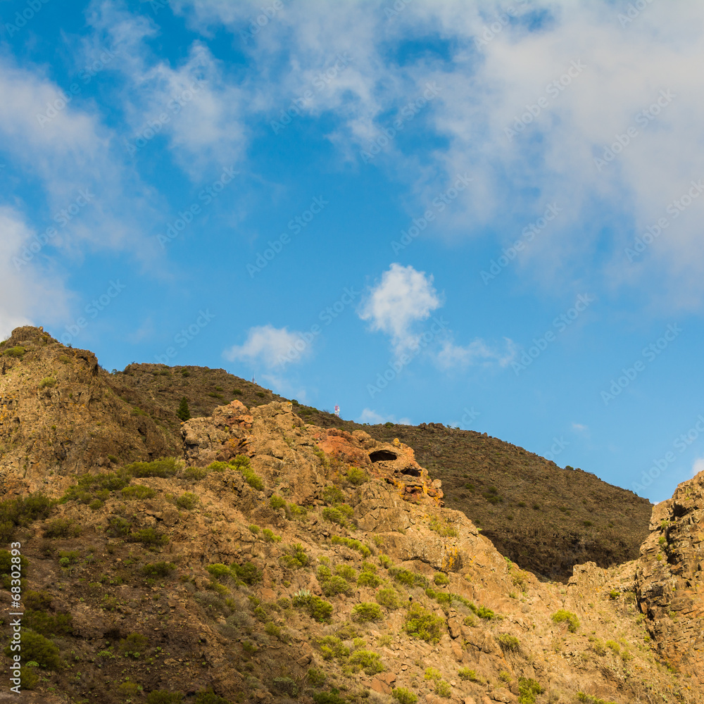Felsen im Gebirge Teneriffas Felsen im Gebirge Teneriffas