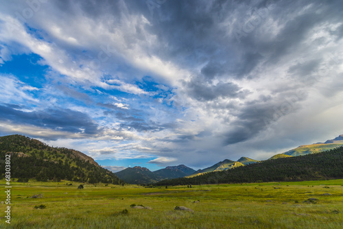 Stones Peak at Sunset Colorado Landscape