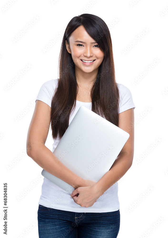 Woman with laptop