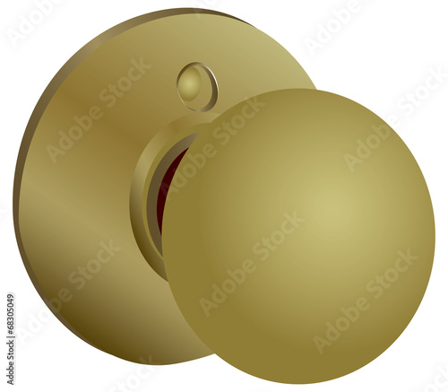 Round doorknob