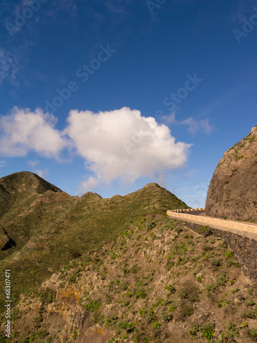 Gebirgsstra  e in Teneriffas Norden