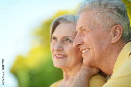 beautiful elderly couple