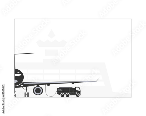 Refueling the plane