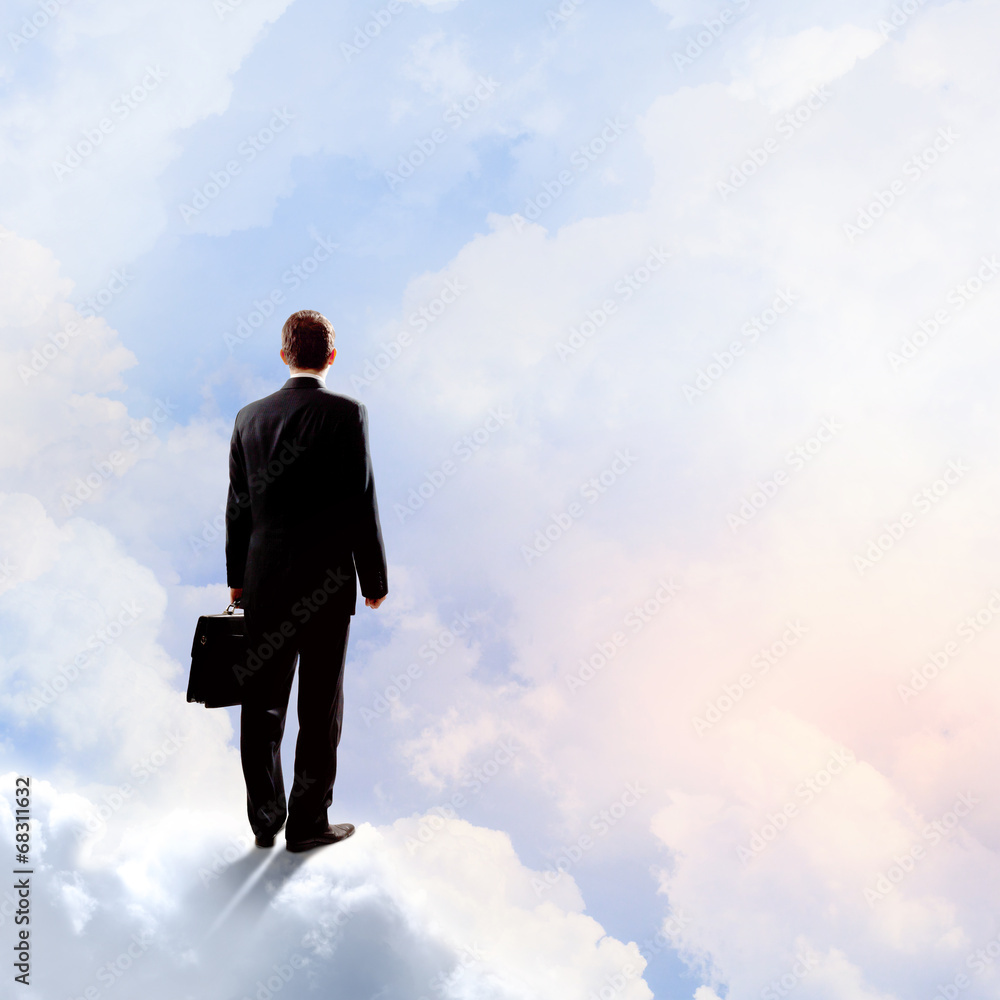 Businessman in heaven Businessman in heaven