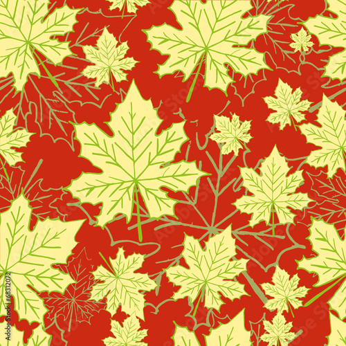 pattern with maple leaves