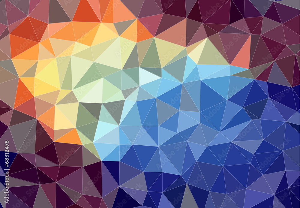 Triangular Abstract Colorful Background Eps10 Vector