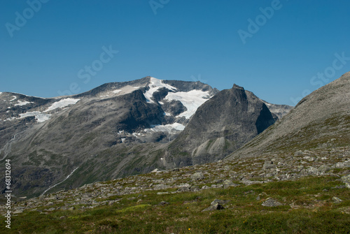 Norwegen Trollveggen Berg Schnee 2