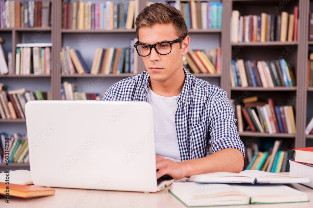 Preparing to exams in library. Preparing to exams in library.
