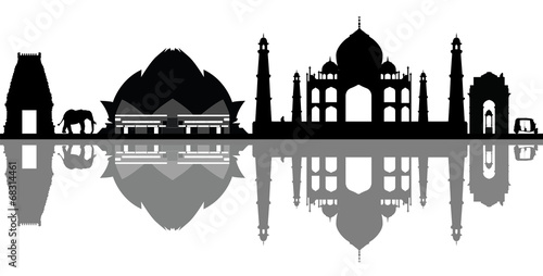 india new delhi skyline
