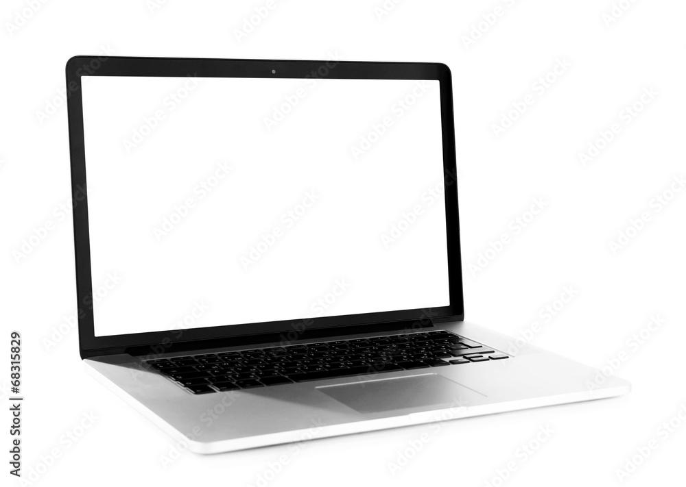 Laptop isolated on white