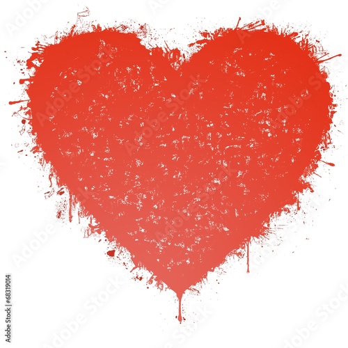 spattered heart