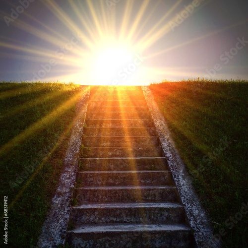 Konstfotografi Light stairway