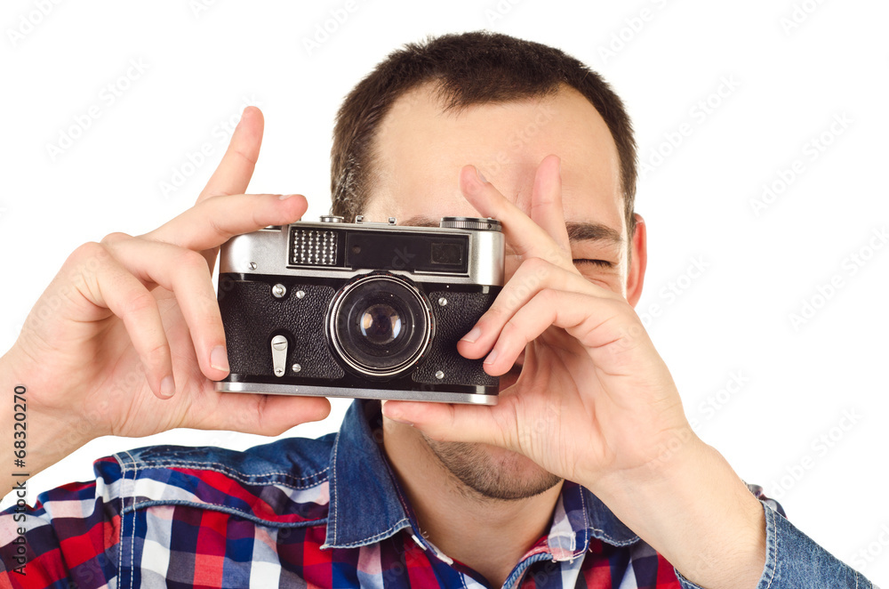 man with camera man with camera