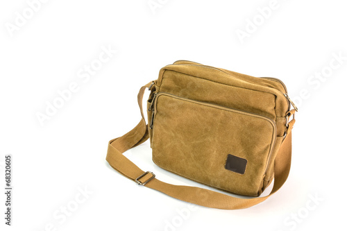 canvas bag isolated on white background
