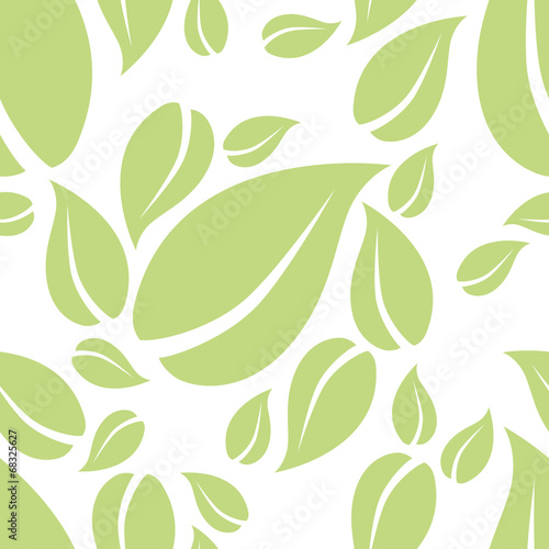 mint leaf seamless pattern