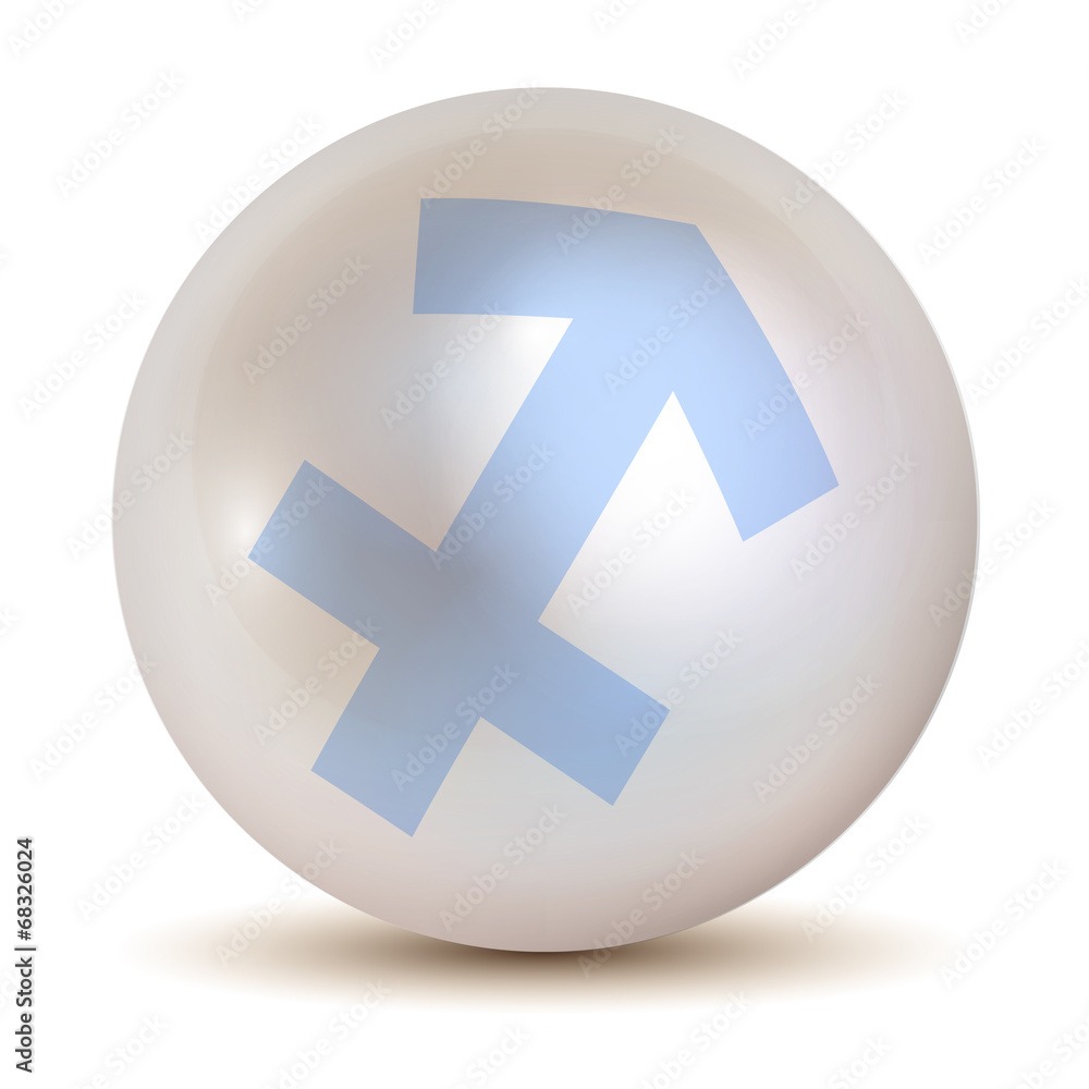 Fototapeta premium Perle Zodiac Sternzeichen Schütze 23.11 - 21.12