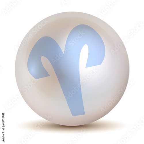 Perle Zodiac Sternzeichen Widder 21.03 - 20.04