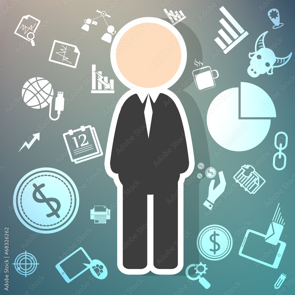 salary icons  theme on Retina background