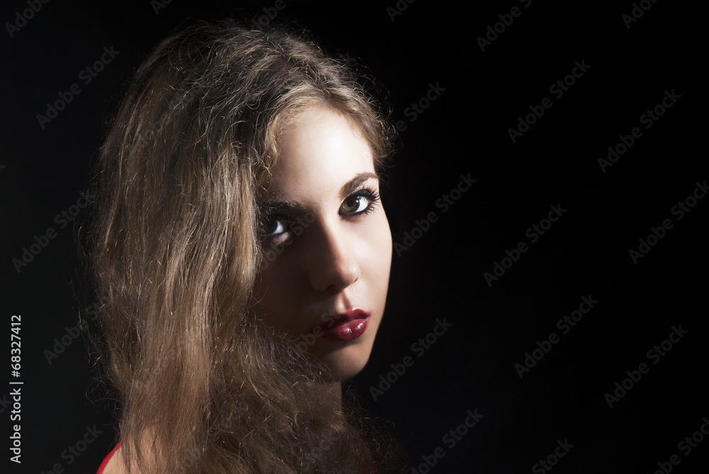 Attractive Young Model With Bright Make-up Attractive Young Model With Bright Make-up