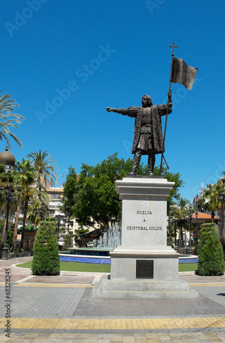 Cristobal Colon monument. Huelva, Andalucia. Spain