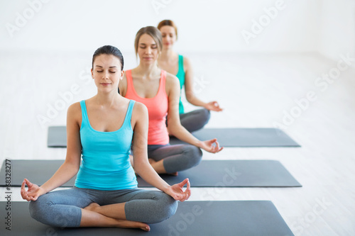 In yoga classes