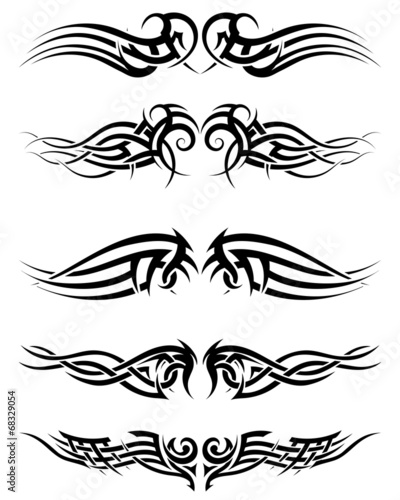 Set tribal tattoos