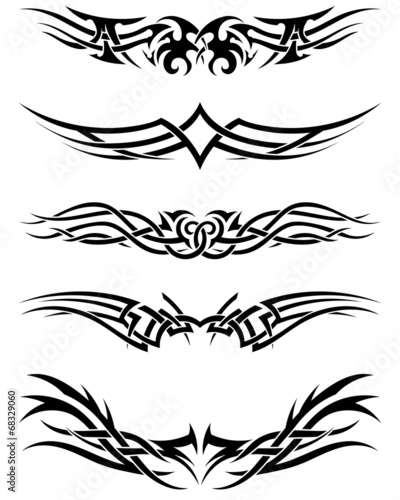 Set tribal tattoos