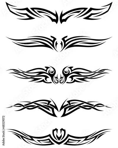 Set tribal tattoos
