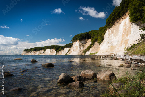 Chalk Cliffs in the National Park Jasmund, Rügen, Baltic Sea, M