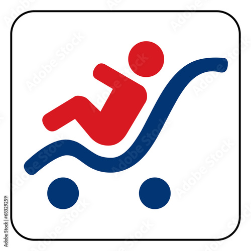 baby stroller symbol , vector