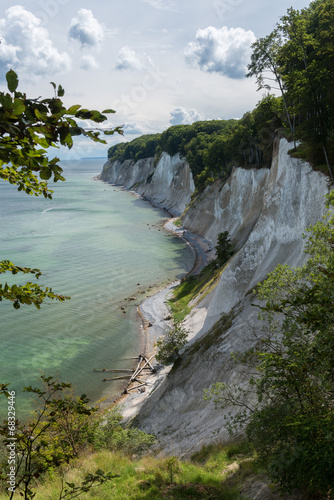 Chalk Cliffs in the National Park Jasmund, Rügen, Baltic Sea, M