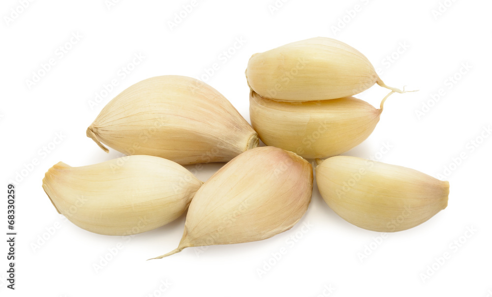 Garlic isolated on white background Garlic isolated on white background