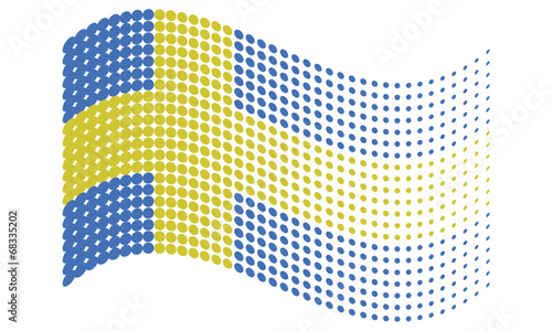 Sweden Halftone Flag