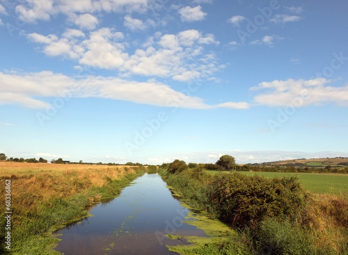 Early morning river in summer