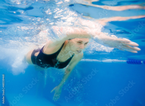 female competition swimmer