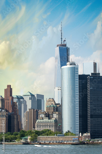 Manhattan, New York. Wonderful city skyline