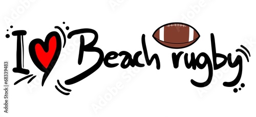 Beach rugby love