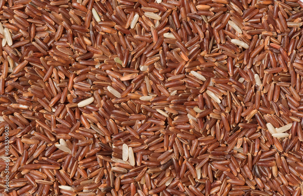 Brown rice background Brown rice background