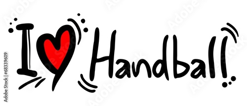 Handball sport love message