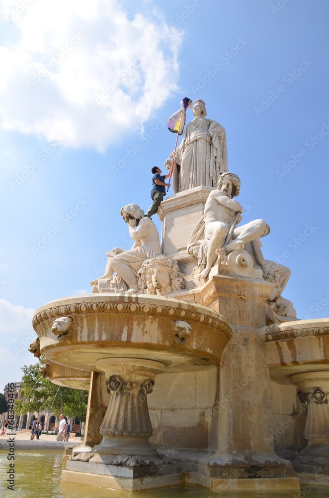Obraz premium Fontaine Pradier à Nîmes