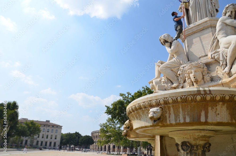 Obraz premium Fontaine Pradier à Nîmes