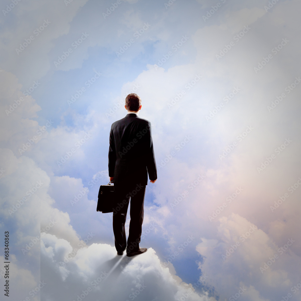 Businessman in heaven Businessman in heaven
