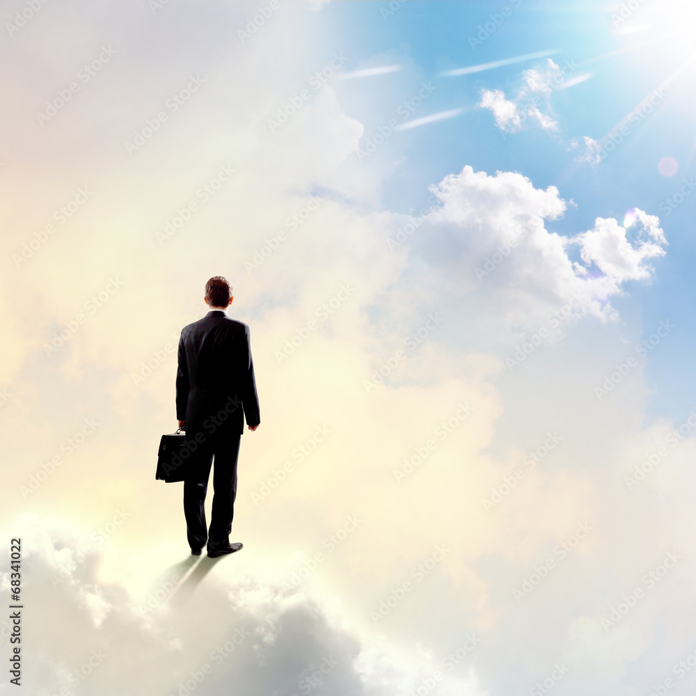 Businessman in heaven Businessman in heaven
