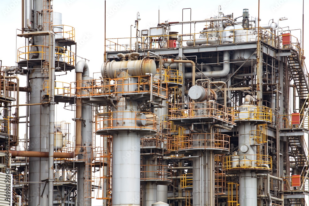 petrochemical industrial plant or oil refinery