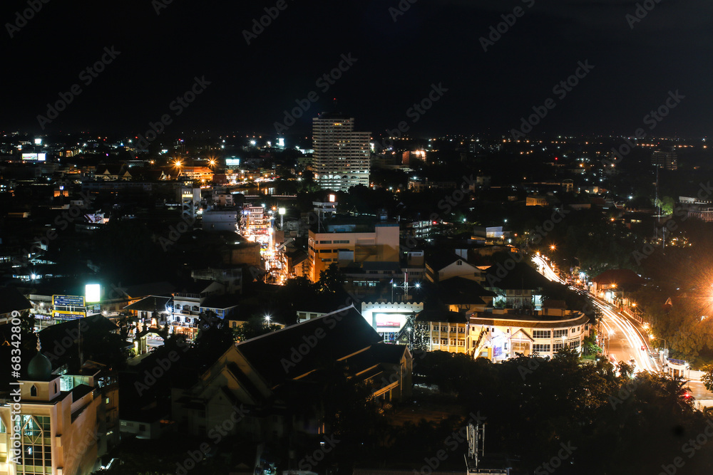 CHIANG MAI, THAILAND - JULY 14, 2014: aerial view on Chiang Mai