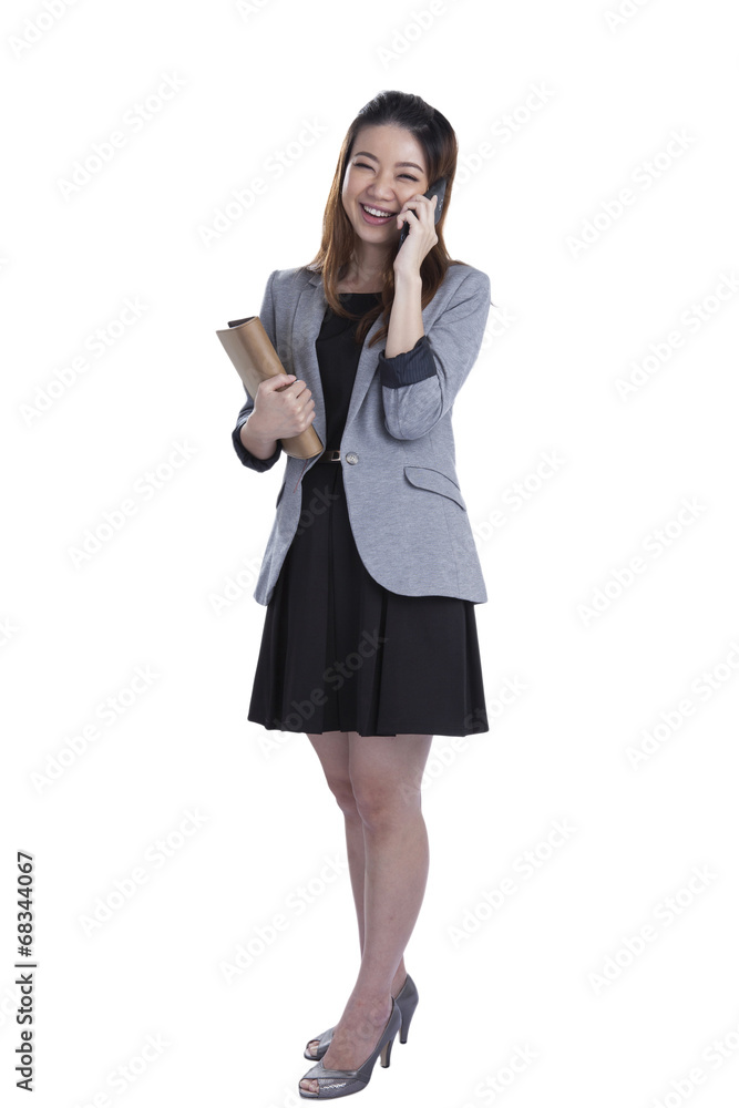 young Businesswoman talking on mobile phone young Businesswoman talking on mobile phone